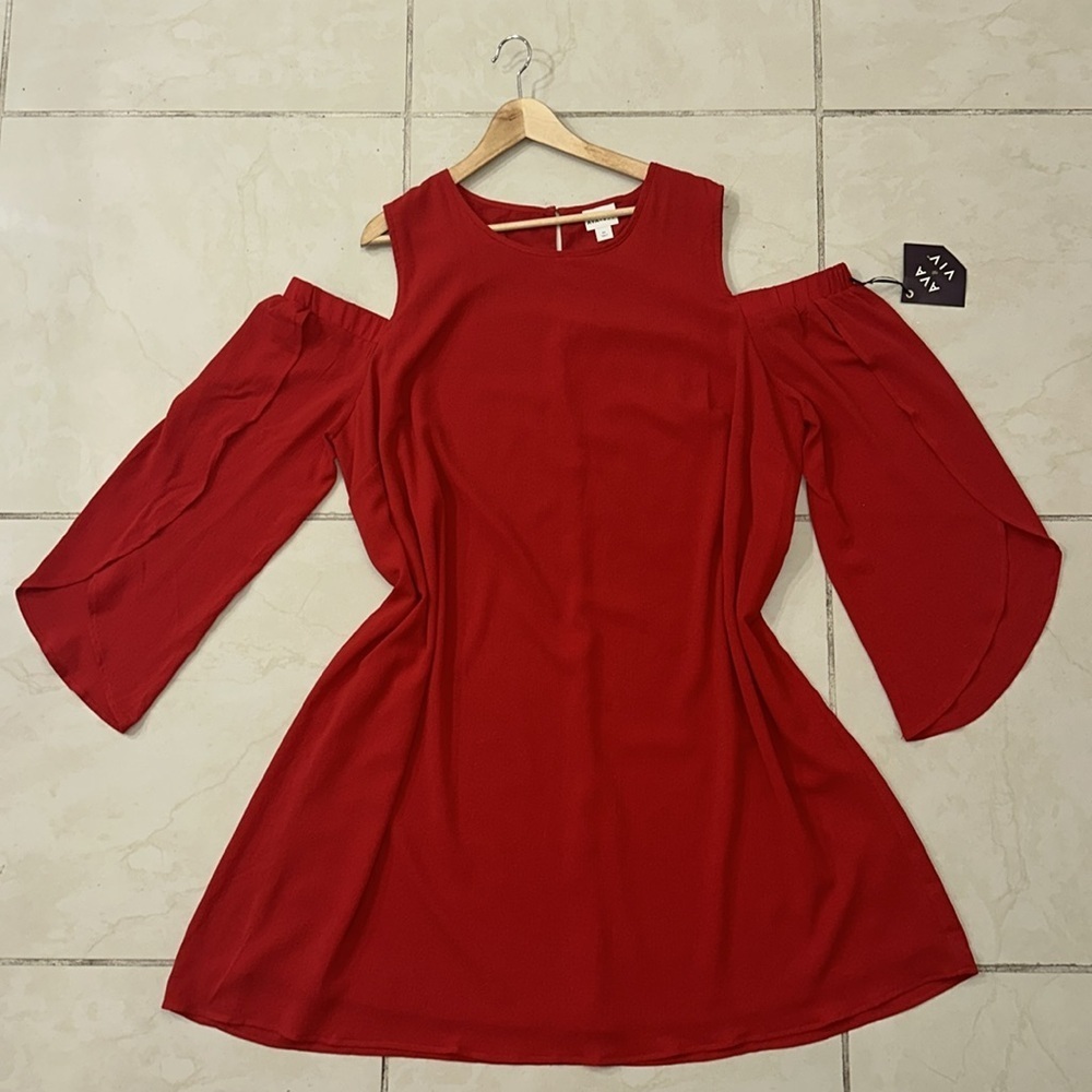 Ava & Viv Cold shoulder dress Sz. 3X - Picture 1 of 10